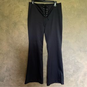 Vintage 90s Y2K le chateau Lace Up Low Rise Flares
